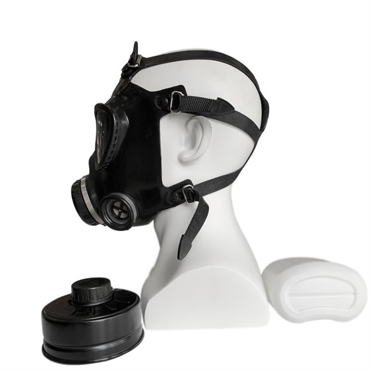 Gas Mask With CS Protection Filters And Canteen