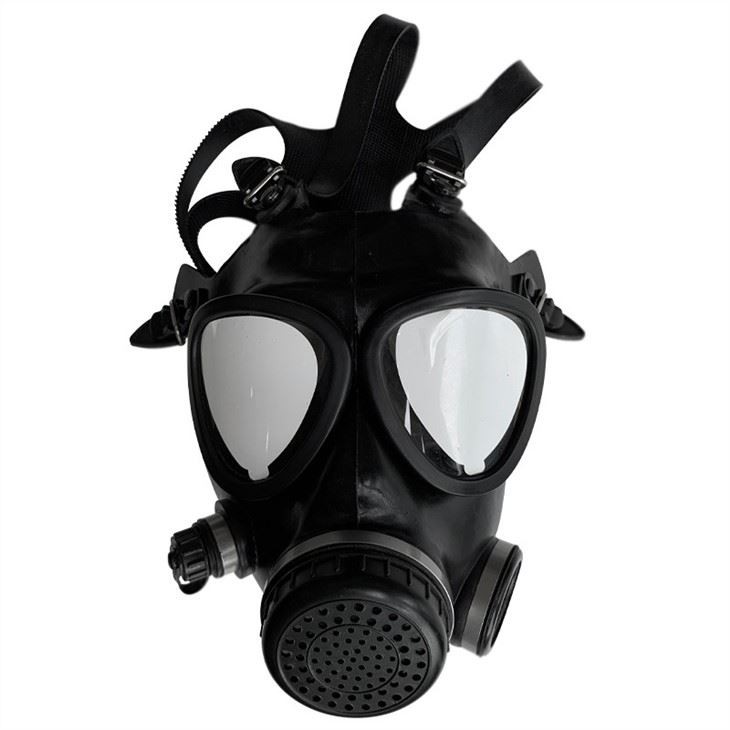 Gas Mask With CS Protection Filters And Canteen