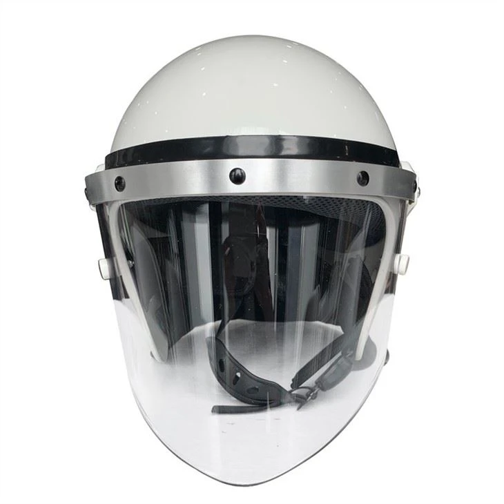 White Color Of Police Anti Riot Helmet For Police