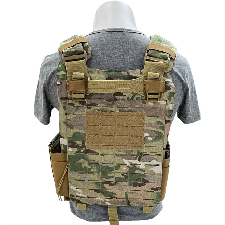 Tactical Quick Release Vest Fully Adjustable Plate Carriers With Breathable Mesh Liner